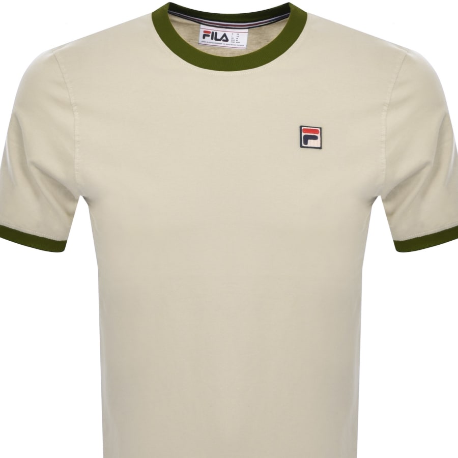 Fila Vintage Marconi T Shirt Cream